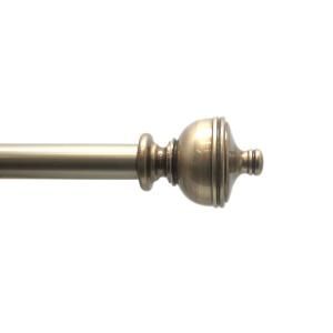 Home Decorators Collection 72 in.   144 in. Brushed Brass 1 in. Urn Rod Set 29 4210 85