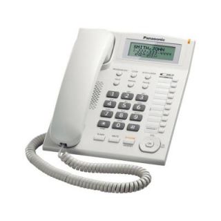 Panasonic Corded Phone with Caller ID and Speakerphone   White KX TS880W