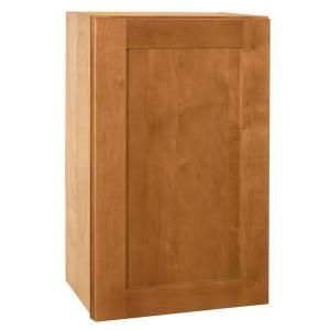 Home Decorators Collection Assembled 18x36x12 in. Wall Single Door Cabinet in Hargrove Cinnamon W1836R HCN