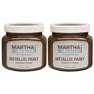Martha Stewart Living 10 oz. Metallic Cast Bronze Paint (2 Pack) DISCONTINUED 207750