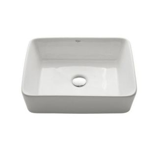 KRAUS Vessel Sink in White KCV 121