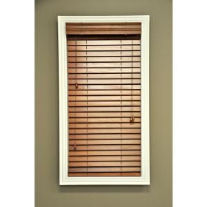 Hampton Bay QuickShip Rosewood 2 in. Wood Blind, 74 in. Length (Price Varies by Size) W71007400RW