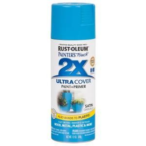 Rust Oleum Painters Touch 2X 12 oz. Satin Oasis Blue General Purpose Spray Paint (6 Pack) 277991