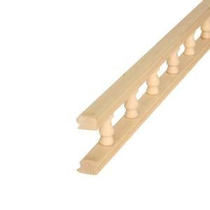 Foster Decorative Millwork 48 in. x 2 1/4 in. x 3/4 in. Maple Galley Rail Moulding 550 4M