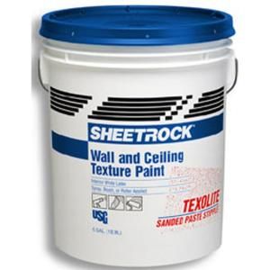 SHEETROCK Brand Texolite 1 gal. Wall and Ceiling Sanded Paste Stipple White Texture Paint 545600