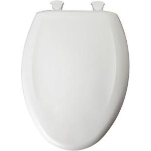 BEMIS Slow Close STA TITE Elongated Closed Front Toilet Seat in White 1200SLOWT 000