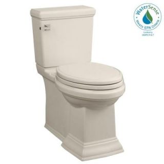 American Standard Town Square FloWise 2 piece 1.28 GPF Right Height Elongated Toilet in Linen 2817.128.222