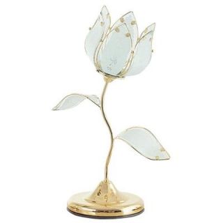 OK LIGHTING 20 in. Gold Tulip Touch Table Lamp OK 812W