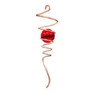 Iron Stop Copper Spiral Tail with Red Ball Wind Spinner Accessory DISCONTINUED 8046