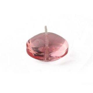 Zest Candle 1.75 in. Clear Light Rose Gel Floating Candles (Box of 12) CFG 105