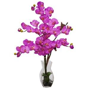 29.0 in. H Orchid Phalaenopsis with Vase Silk Flower Arrangement 1191 OR