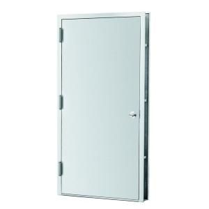 L.I.F Industries 34 in. x 80 in. Flush Steel Prehung Right Hand Inswing/Outswing Fire Door 4RK