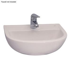 Barclay Products Compact Wall Mount Bathroom Sink in White 4 541WH