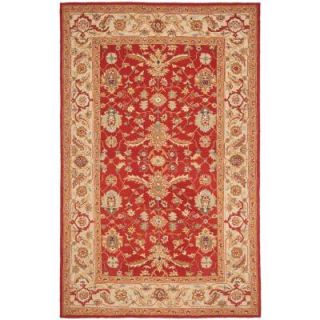 Safavieh Chelsea Red/Ivory 6 ft. x 9 ft. Area Rug HK751A 6