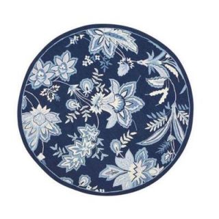 Home Decorators Collection Arbor Blue 5 ft. 6 in. Round Area Rug 0377960310