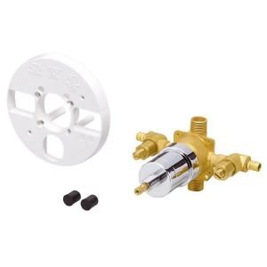 Danze Single Handle PEX 1/2 in. Tub and Shower Pressure Balance Valve with Stops and Round Spline in Rough Brass D112010BT