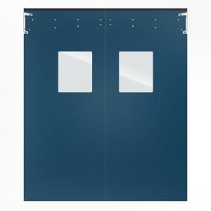 Aleco ImpacDor Optima 1/4 in. x 96 in. x 120 in. Single Ply Blue Impact Door 436078