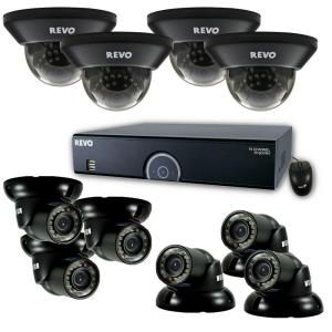 Revo 16 Channel 4TB 960H DVR Surveillance System with (10) 700 TVL 100 ft. Night Vision Cameras R165D4GT6G 4T