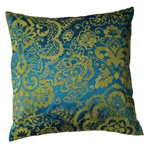 LR Resources Contemporary Linden Lapis 18 in. x 18 in. Square Decorative Accent Pillow (2 Pack) LR07146 LILP1818