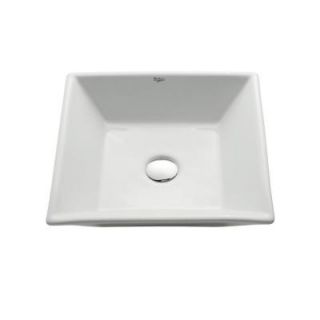 KRAUS Vessel Sink in White KCV 125