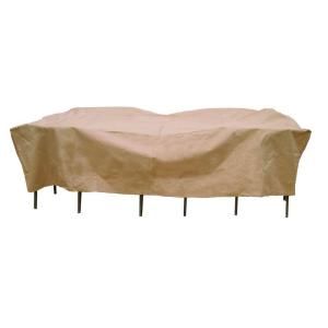 Hearth & Garden 380G Polyester Original Rectangle Table and Chair Set Cover with PVC Coating TRI000188