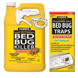 Harris 1 gal. Bed Bug Killer and Bed Bug Trap Value Pack HBB 128VP