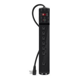 Belkin 6 ft. 7 Outlet Surge Protector with 2000J, COAX and RA   Black BSQ701bg06BLKDP