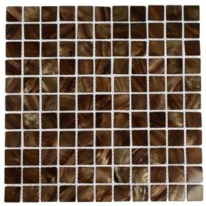 Splashback Tile Mother of Pearl Tiger Eye 12 in. x 12 in. x 8 mm Mosaic Floor and Wall Tile MOTHER OF PEARL TIGER EYE