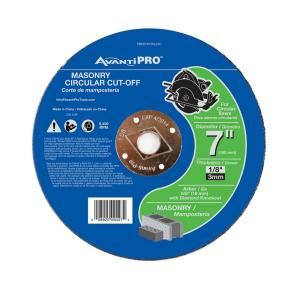 Avanti Pro 7 in. x1/8 in. x5/8 in. Masonry Circular Cut Off Disc PBD070125L01C