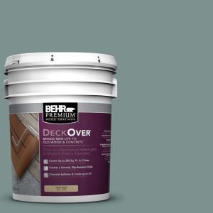BEHR Premium DeckOver 5 gal. #SC 119 Colony Blue Wood and Concrete Paint 500005