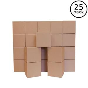 Plain Brown Box 14 in. x 14 in. x 14 in. Moving Box (25 Pack) CB1001023