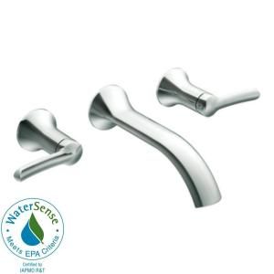 MOEN Fina 2 Handle Wall Mount Bathroom Faucet Trim Kit in Chrome TS41706