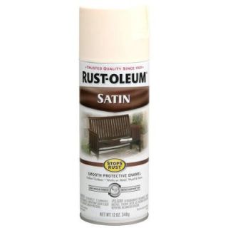 Rust Oleum Stops Rust 12 oz. Protective Enamel Satin Shell White Spray Paint (6 Pack) 7793830