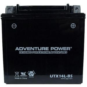 UPG Dry Charge AGM 12 Volt 12 Ah Capacity D Terminal Battery UTX14L BS