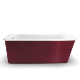 MAAX Lounge 5.3 ft. Freestanding Bath Tub in White with Ruby Apron 105824 000 001 102