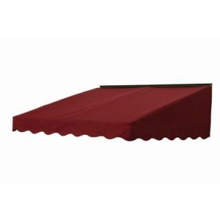 NuImage Awnings 3 ft. 2700 Series Fabric Door Canopy (17 in. H x 41 in. D) in Burgundy 27X7X46463103X