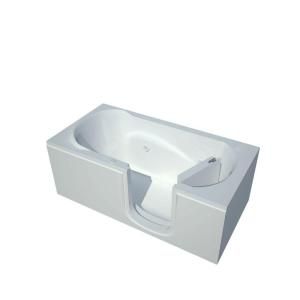 Universal Tubs 5 ft. Whirlpool Step In Walk In Bathtub with Right Drain in White HDSI3060RWH