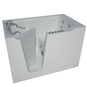 Universal Tubs 5 ft. x 36 in. Dual Walk In Whirlpool and Air Bath Tub in White HD3660LWD