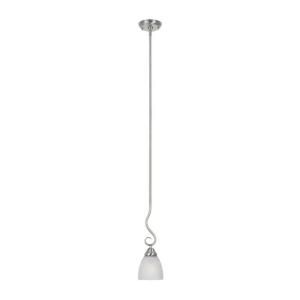 Designers Fountain Bella Vista Collection 1 Light 54.25 in Hanging Satin Platinum Pendant HC0653