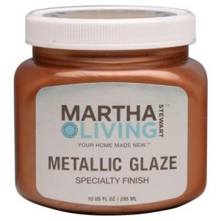 Martha Stewart Living 10 oz. Metallic Glaze Copper Leaf Specialty Finish 259292
