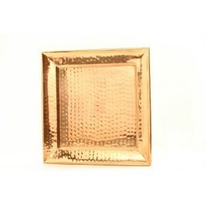 Old Dutch 11 in. Square Decor Copper Hammered Tray 289