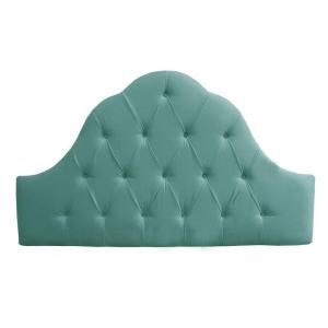 Home Decorators Collection Montpelier Caribbean Velvet Button Tufted California King Headboard 864VCARB