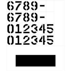 Stencil Ease 3 in. Curb Painting Numbers  DISCONTINUED KCC0005
