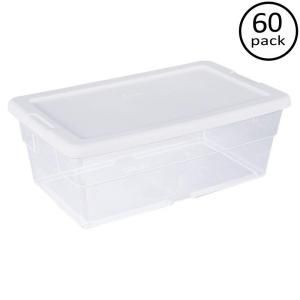 Sterilite 6 Quart Storage Box (60 Pack) 16428060