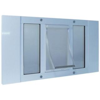 Ideal Pet 10.5 in. x 15 in. Extra Large Plastic Frame Door for Installation Into 27 to 32 in. Wide Sash Window 27SWDXL