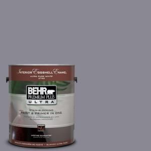 BEHR Premium Plus Ultra 1 gal. #PPU16 15 Gray Heather Eggshell Enamel Interior Paint 275401