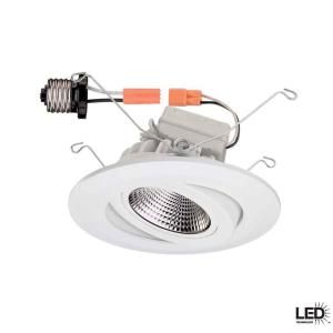 Commercial Electric 5 in. White Recessed Gimbal LED Trim CER5742WH