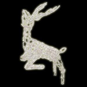 Brite Star 48 in. 105 Light Multi Posing Deer Sculpture 48 030 00