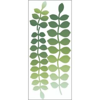 Snap 39.75 in. x 17.125 in. Green Leaf Trail Wall Decal WC1286288