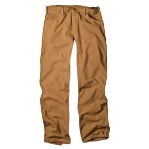 Dickies Relaxed Fit 40 in. x 32 in. Dungaree Jean Brown Duck ED218SBD 40 32